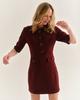 Cartolina Salem Dress - Wine - Thumbnail 2