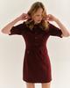 Cartolina Salem Dress - Wine - Thumbnail 3
