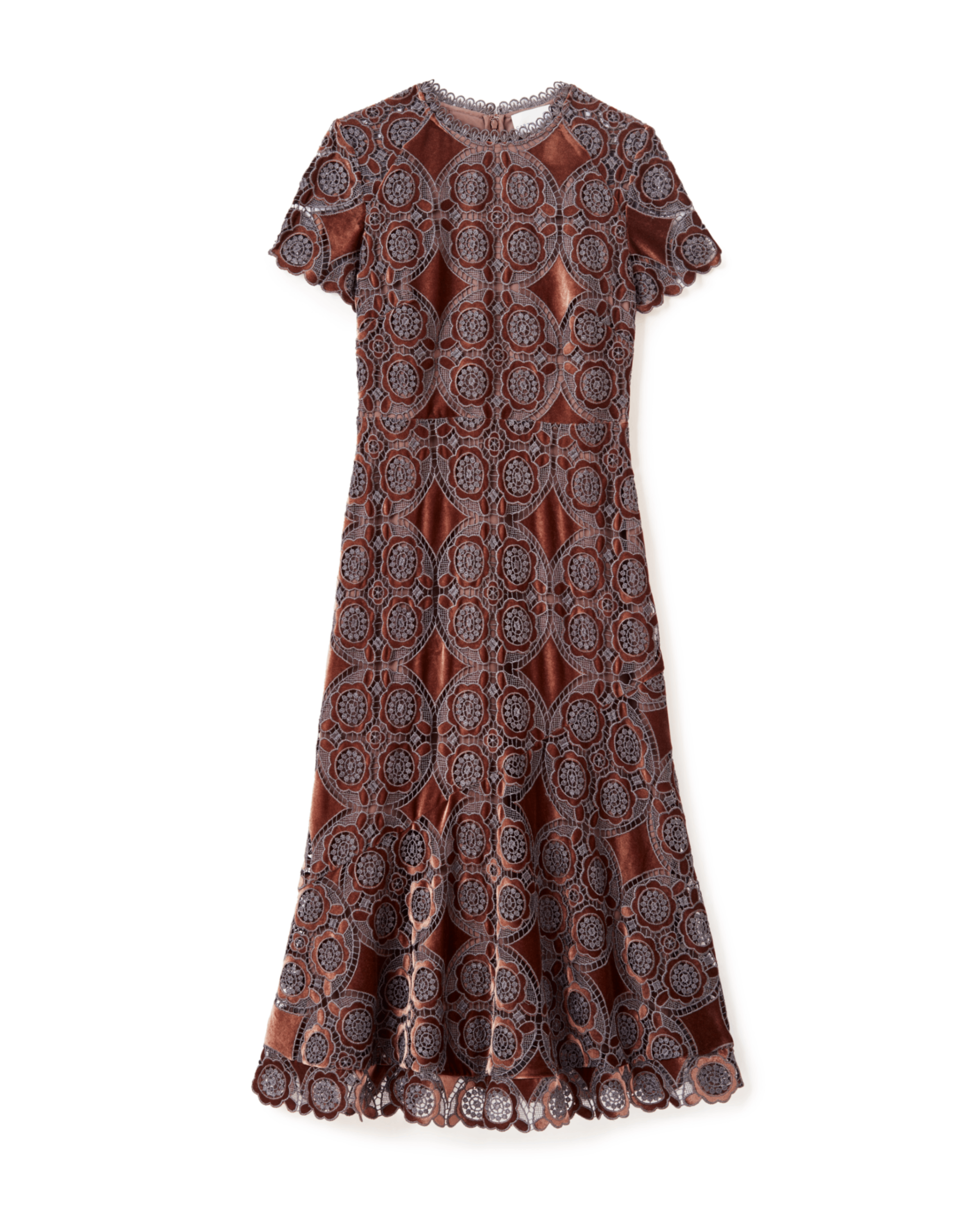 Cartolina Waverly Midi Dress - Mocha | Garmentory