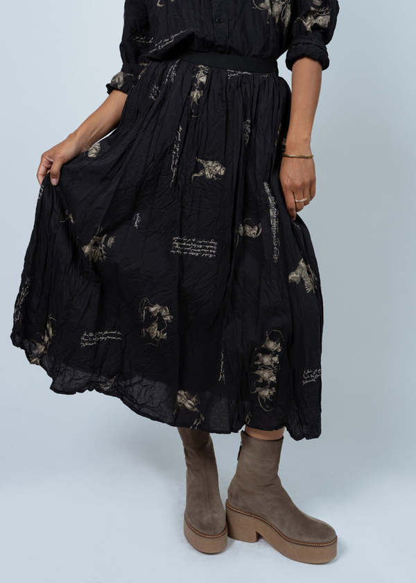 Pas de Calais Animal Concert Skirt - Black Pas de Calais Animal Concert Skirt - Black