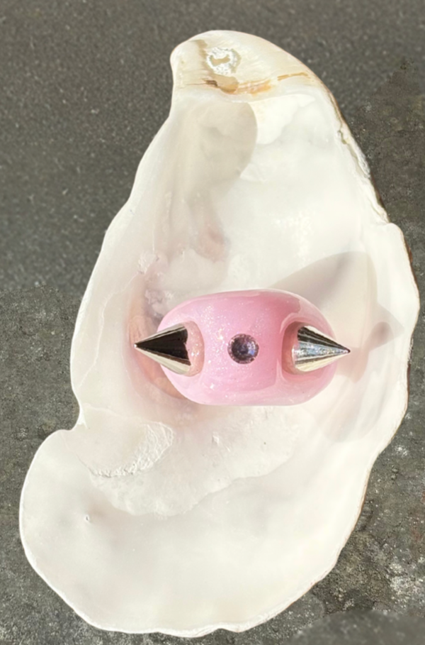 Frankie Playground Spikey Pink Ring