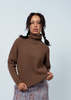 Allude Cashmere Mockneck Sweater - Gingerbread - Thumbnail 5