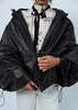 Antipast Nylon Poncho Jacket - Black - Thumbnail 2