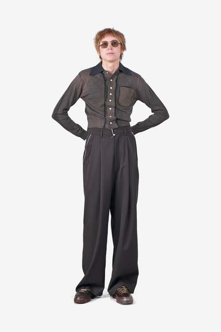 トップス camiel fortgens 70s vast CAMIEL FORTGENS 70S One-Piece Shirt Grey