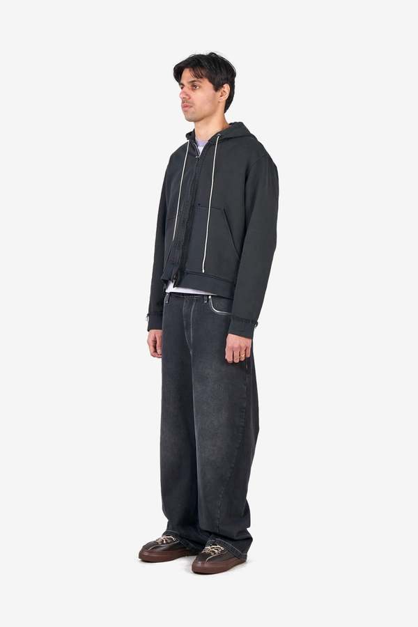 Camiel Fortgens Fitted Zip Hoodie - Black | Garmentory