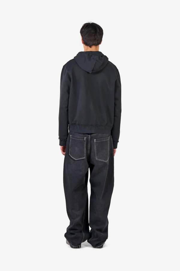 Camiel Fortgens Fitted Zip Hoodie - Black | Garmentory
