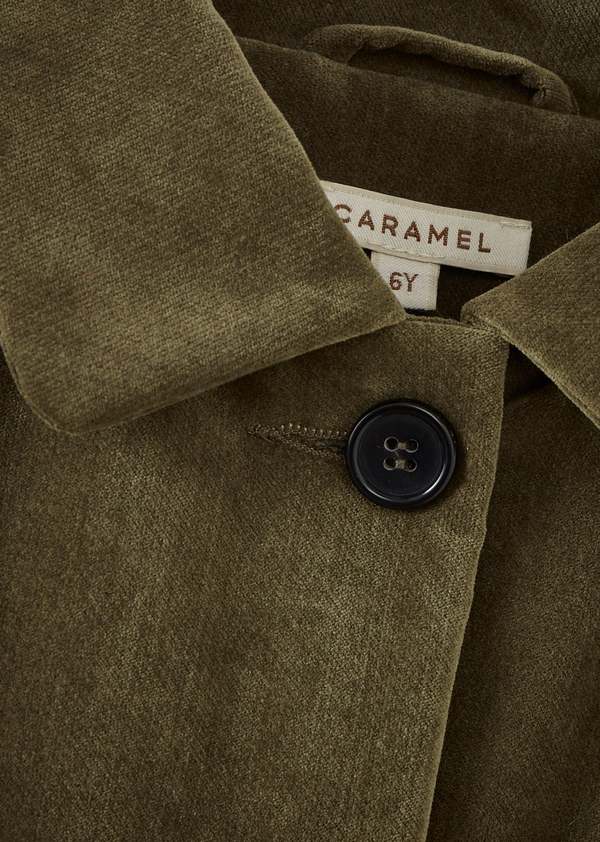 KIDS Caramel Cambridge Children's Velvet Coat