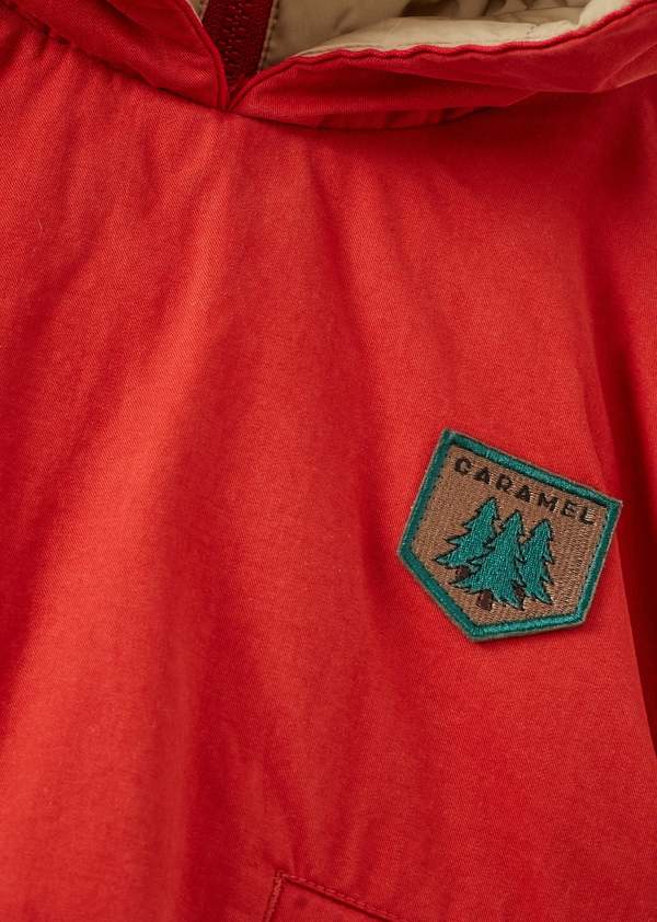 KIDS Caramel Twite Baby Cotton Twill Hooded Jacket