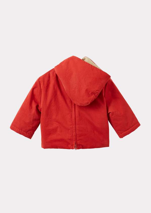 KIDS Caramel Twite Baby Cotton Twill Hooded Jacket
