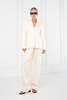 Parentezi Delphine Trousers - Ivory - Thumbnail 1
