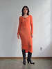 Vintage Slinky Dress - Burnt Orange - Thumbnail 4