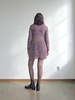 Chloe Silk Metallic Knit Dress - Purple Metallic - Thumbnail 2