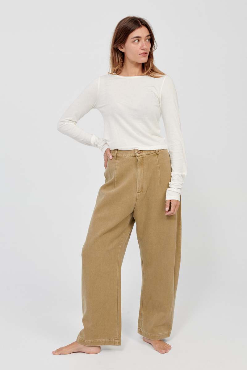 TERNE Long Sleeve Baby Tee - Ivory TERNE Long Sleeve Baby Tee - Ivory