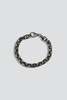 Vintage Facet Rolo Link Bracelet - Sterling Silver - Thumbnail 1