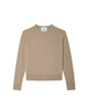 White+Warren Cashmere Crew Sweater - Taupe Heather - Thumbnail 1