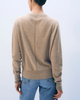 White+Warren Cashmere Crew Sweater - Taupe Heather - Thumbnail 4