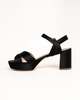 Rupert Sanderson Deidre Platform Shoe - Black Satin - Thumbnail 4