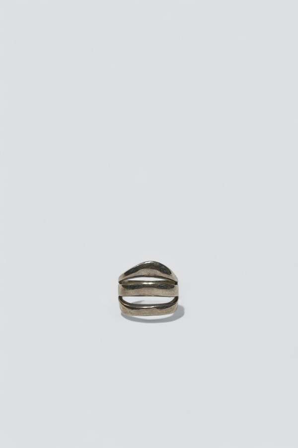 Assembly New York Heavy Double Split Ring Ring - Sterling Silver