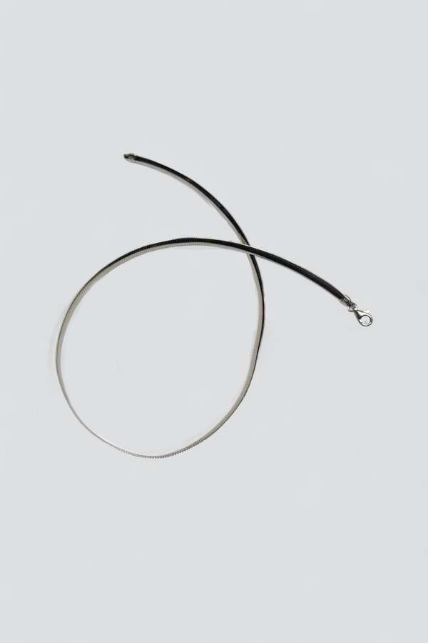 Vintage Herringbone Necklace - Sterling Silver