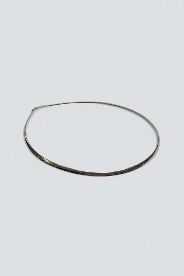 Vintage Herringbone Necklace - Sterling Silver