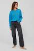 &Daughter Tahra V-Neck Sweater - Azores Blue - Thumbnail 2