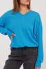 &Daughter Tahra V-Neck Sweater - Azores Blue - Thumbnail 4