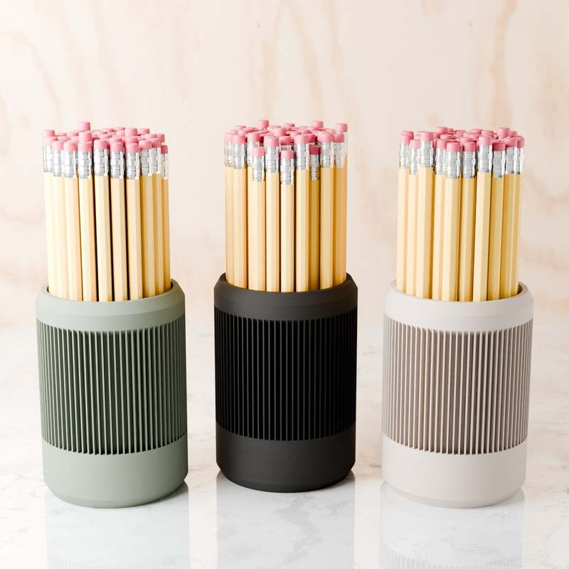 Modernized Pottery Stream Pencil Holder