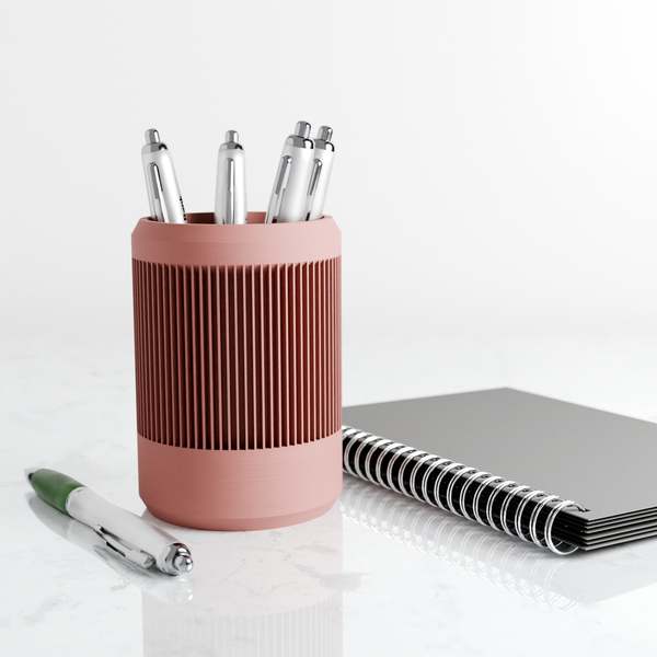 Modernized Pottery Stream Pencil Holder