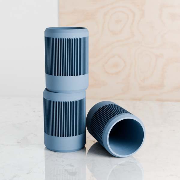 Modernized Pottery Stream Pencil Holder