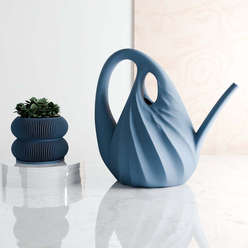 Modernized Pottery Swirl Watering Can