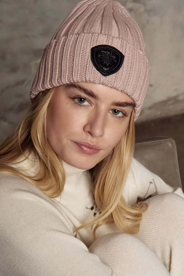 ALP n ROCK  Beanie, organic cotton, and polyester Adel Rib Beanie, Black | Alp N Rock | Women main image 2