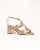 Alexandre Birman Olga Block 60 Sandal - Golden - Thumbnail 2