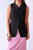 Tibi Recycled Tropical Wool Vest With Blousant Back Vest - Thumbnail 4