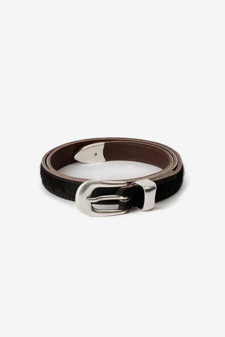 Our Legacy 2cm Leather Belt - Grey | Garmentory