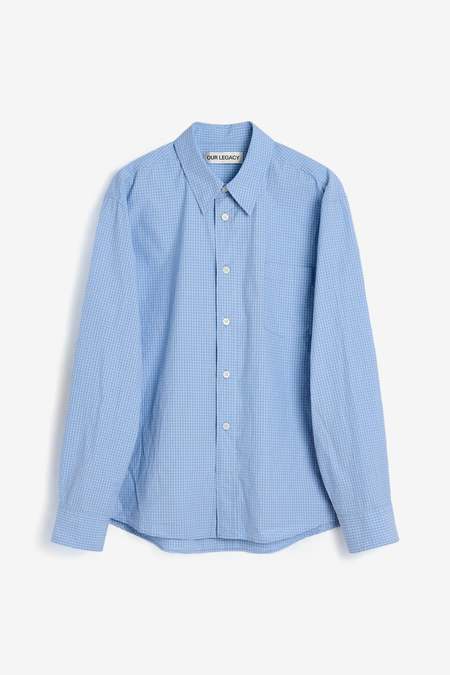 トップス OUR LEGACY BEYOND SHIRT Charcoal Bordeau Our Legacy Beyond Shirt Charcoal Bordeaux Cotton Silk