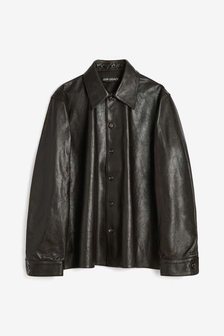 Our Legacy Ranch Shirt - Black Dull Luster | Garmentory