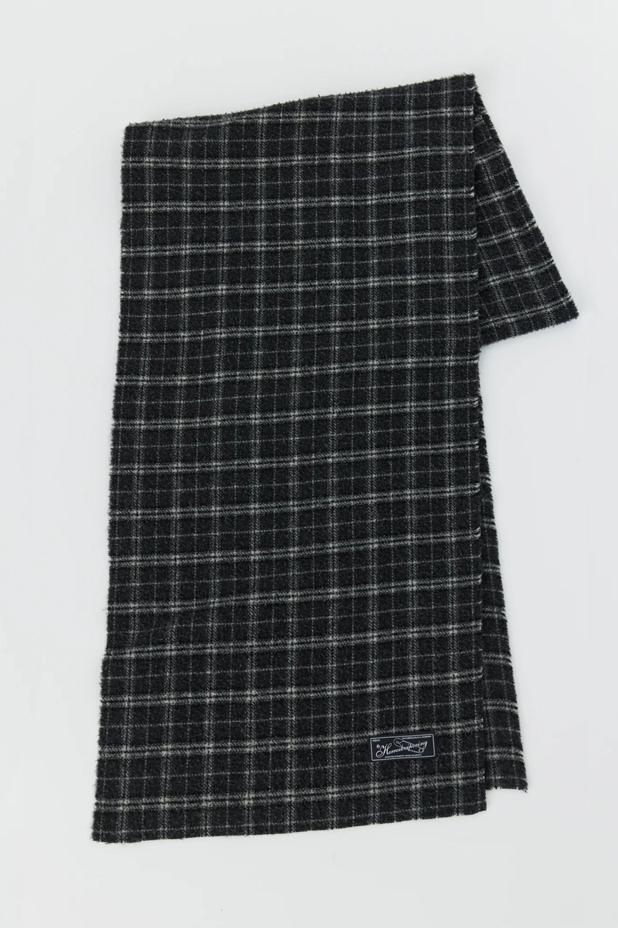 Wool-Scarf-Dark-Grey-Check-