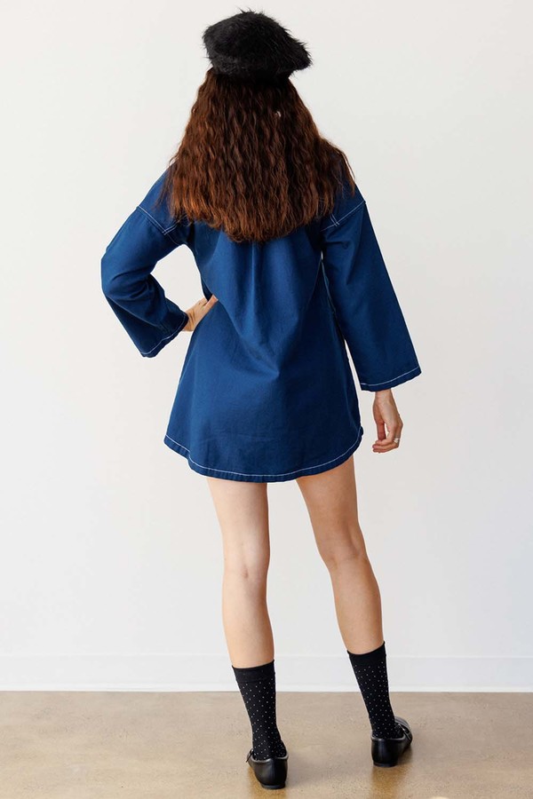 Noble Smock Dress in Navy Navy / S | Dress By Noble