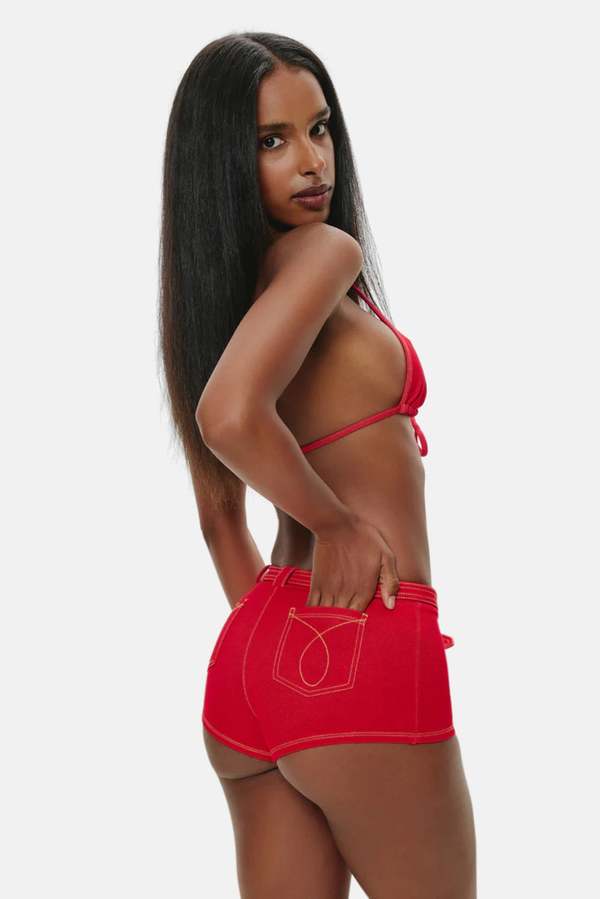 Frankies Bikinis Wrangler Denim Short