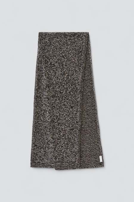 Studio Nicholson PLUME PADDED SCARF - BLACK | Garmentory