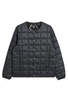 TAION Crew Neck Button Down Jacket - Black Leopard - Thumbnail 1