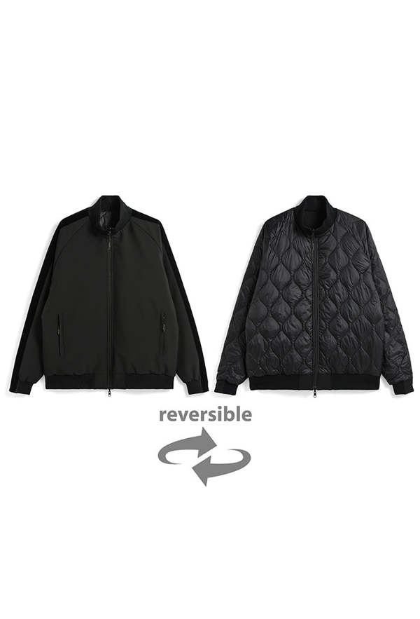 TAION Reversible Jersey Down Jacket - Black