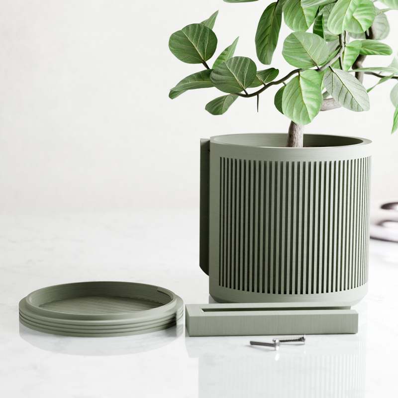 Modernized Pottery Hanging Stream Wall Planter Modernized Pottery Hanging Stream Wall Planter