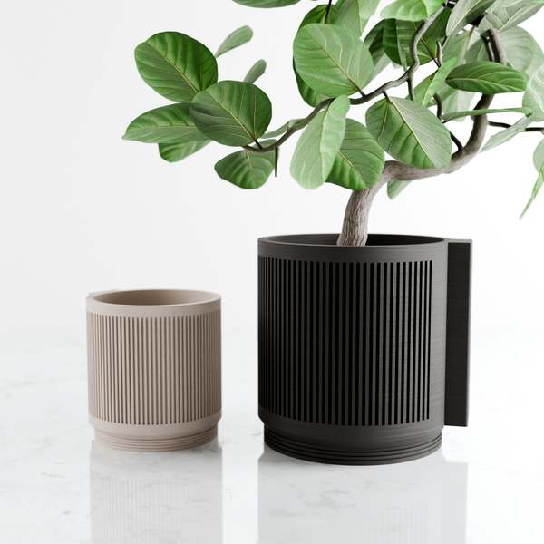 Modernized Pottery Hanging Stream Wall Planter Modernized Pottery Hanging Stream Wall Planter