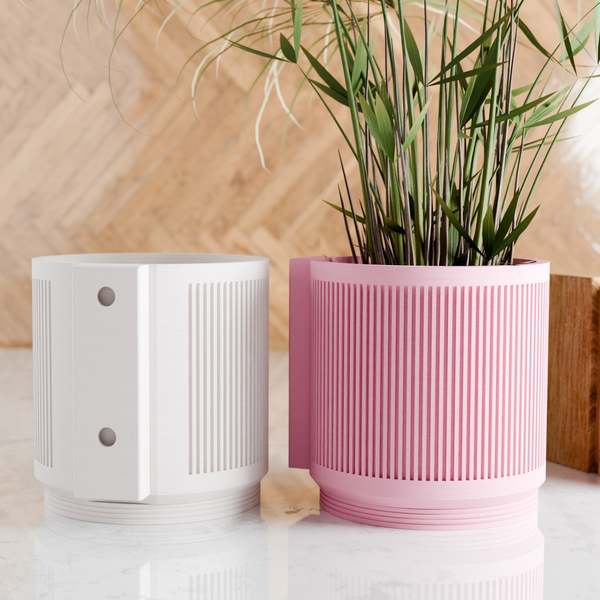 Modernized Pottery Hanging Stream Wall Planter Modernized Pottery Hanging Stream Wall Planter