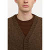 Shop Homme Femme Inc. 6543 Knit Cardigan - Brown - Thumbnail 4