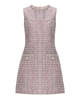 Self-Portrait Boucle Sleeveless Mini Dress - Pink - Thumbnail 1