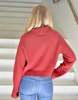 Allude Poloneck Sweater - Burgundy - Thumbnail 5