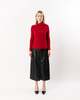 ELLIOTT LAUREN Wrap Neck Sweater - Currant - Thumbnail 2