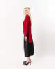 ELLIOTT LAUREN Wrap Neck Sweater - Currant - Thumbnail 3